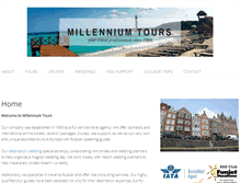 Tablet Screenshot of millenniumtoursusa.com